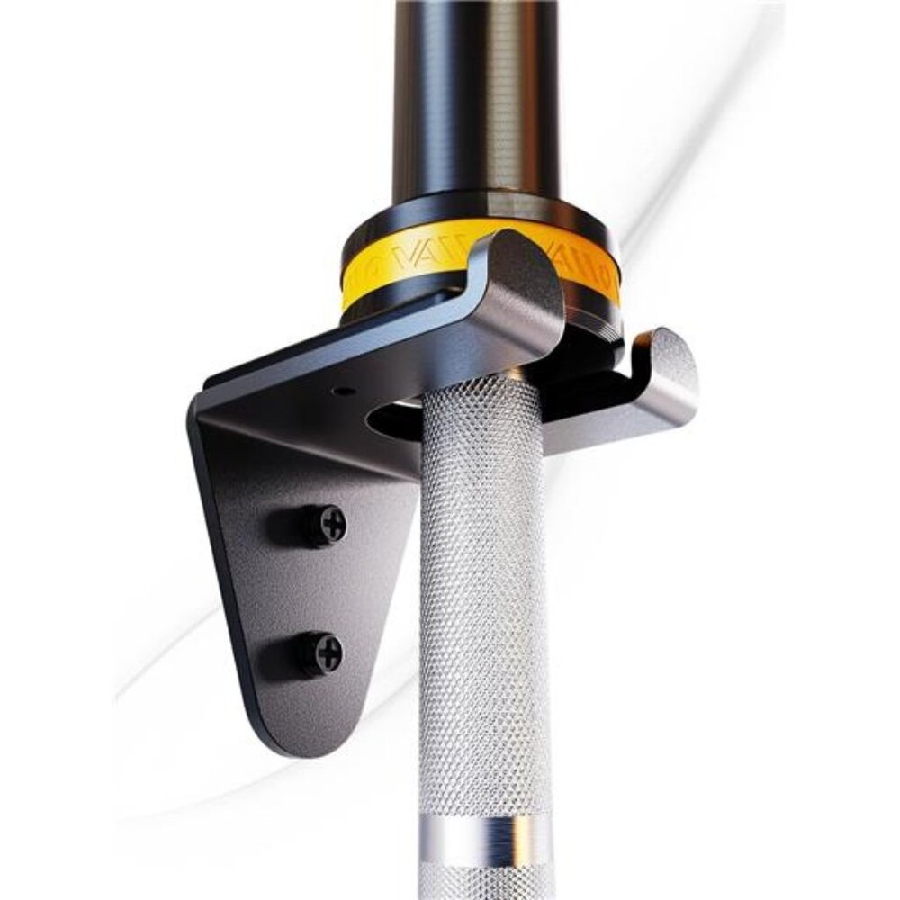 Single Olympic Barbell Hanger,Garage Gym Bar Wall Rack,Vertical Barbell Mount